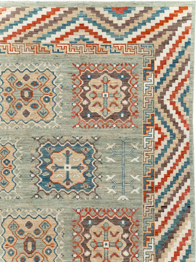 Modern East Turkestan Khotan Small Room Size Carpet, No.31717 - Gsblank