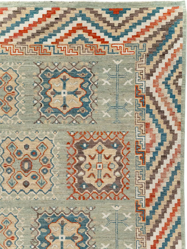 Modern East Turkestan Khotan Small Room Size Carpet, No.31717 - Gsblank