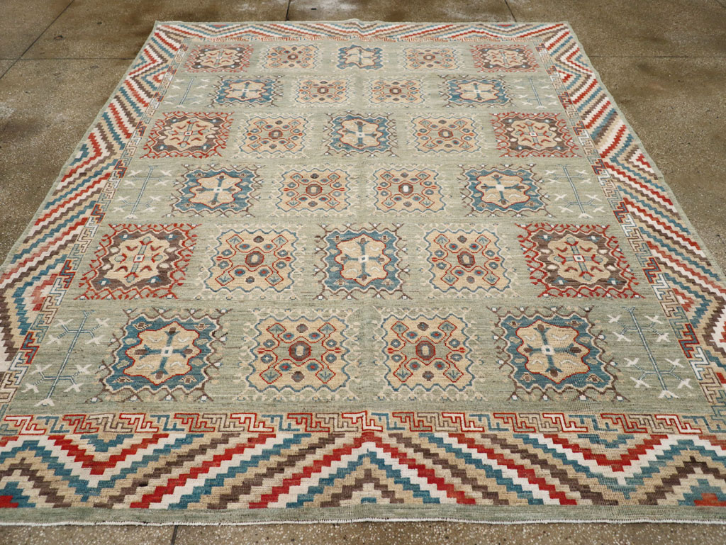 Modern East Turkestan Khotan Small Room Size Carpet, No.31717 - Gsblank