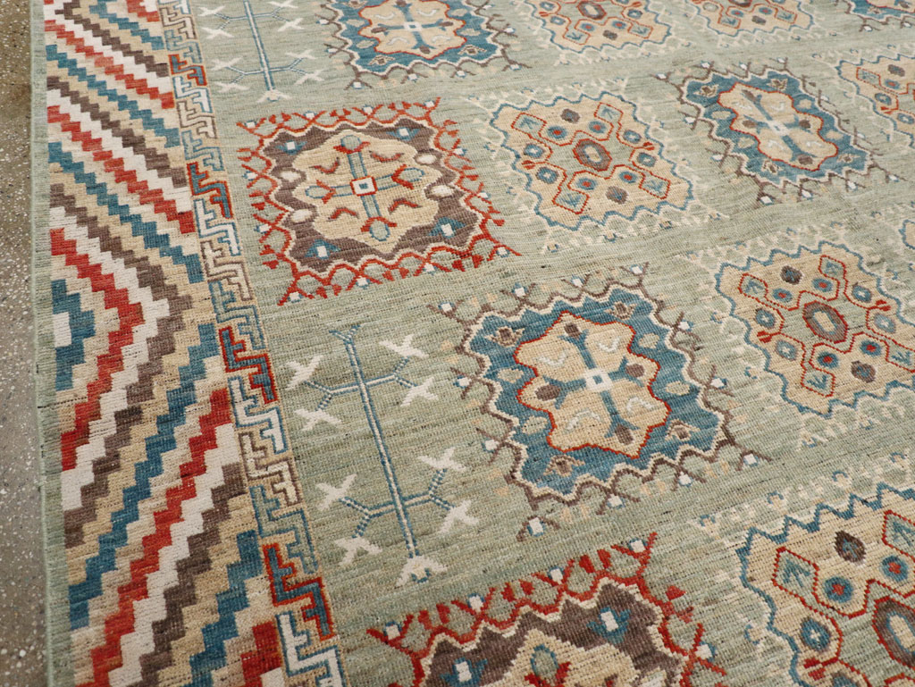 Modern East Turkestan Khotan Small Room Size Carpet, No.31717 - Gsblank