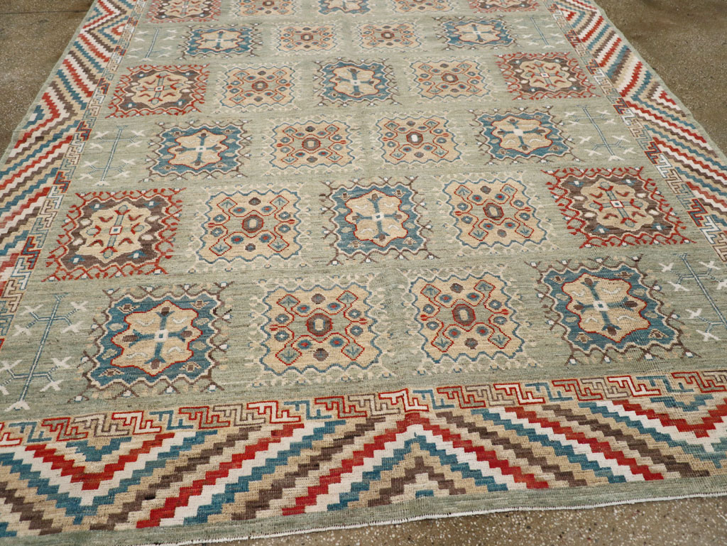 Modern East Turkestan Khotan Small Room Size Carpet, No.31717 - Gsblank