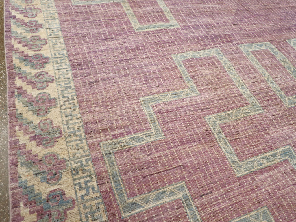 Modern African Tuareg Inspired East Turkestan Khotan Room Size Carpet, No.31720 - Gsblank