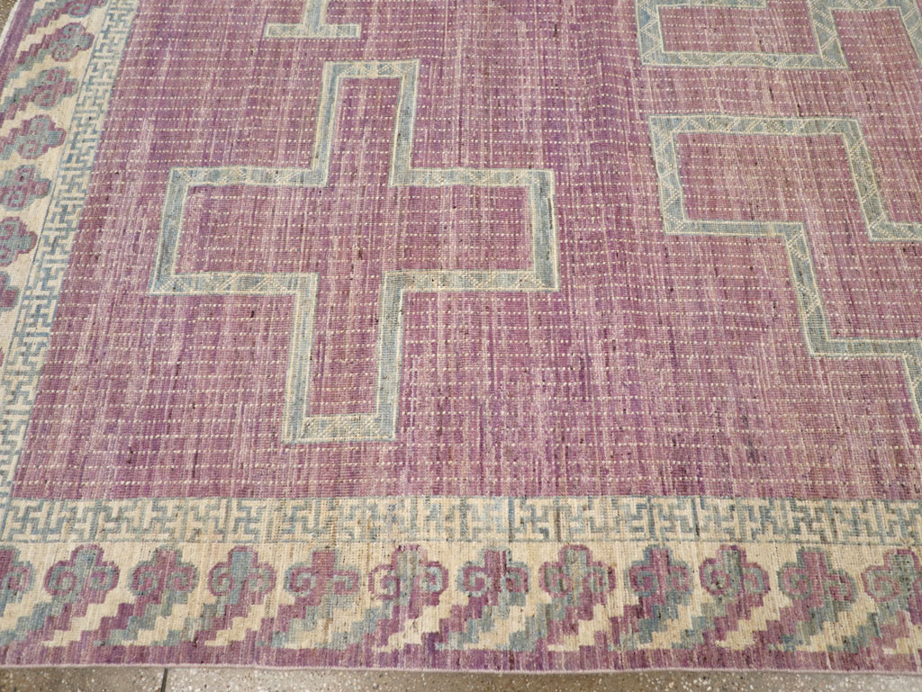 Modern African Tuareg Inspired East Turkestan Khotan Room Size Carpet, No.31720 - Gsblank