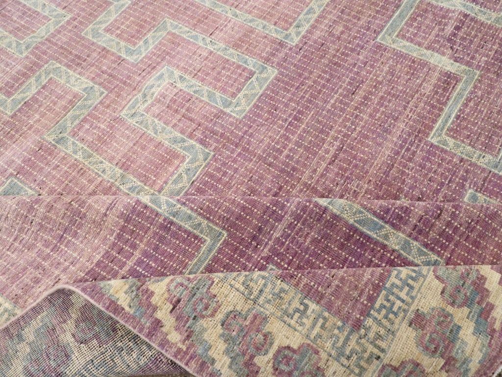 African Tuareg Inspired Modern East Turkestan Khotan Room Size Carpet, No.31720 - Gsblank