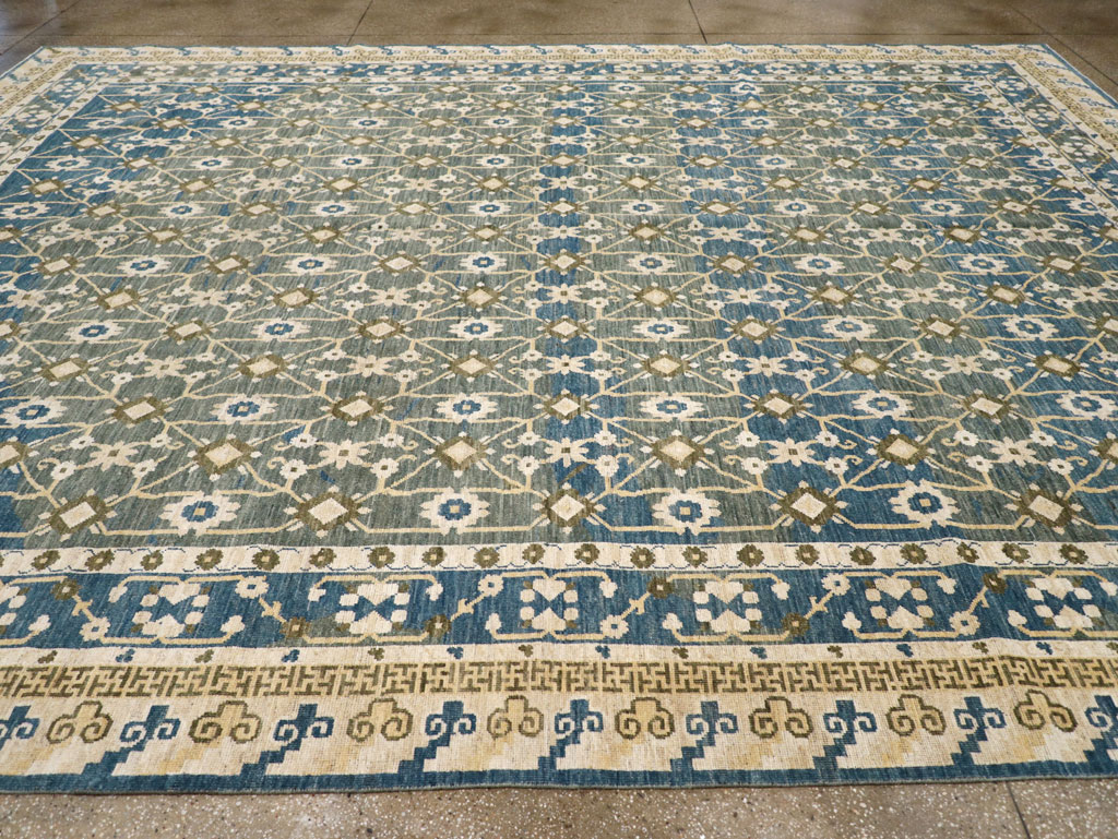 Modern East Turkestan Khotan Large Room Size Carpet, No.31721 - Gsblank