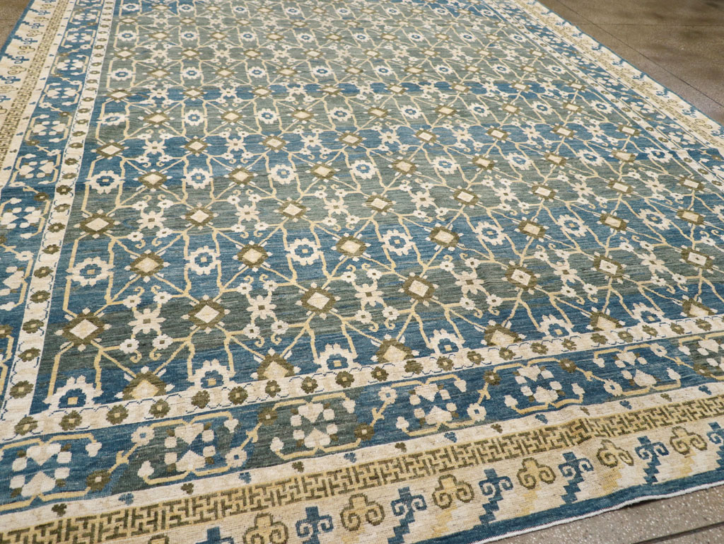 Modern East Turkestan Khotan Large Room Size Carpet, No.31721 - Gsblank