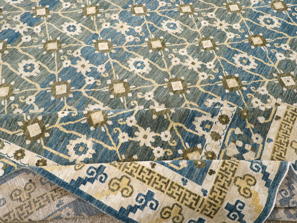 Modern East Turkestan Khotan Large Room Size Carpet, No.31721 - Gsblank