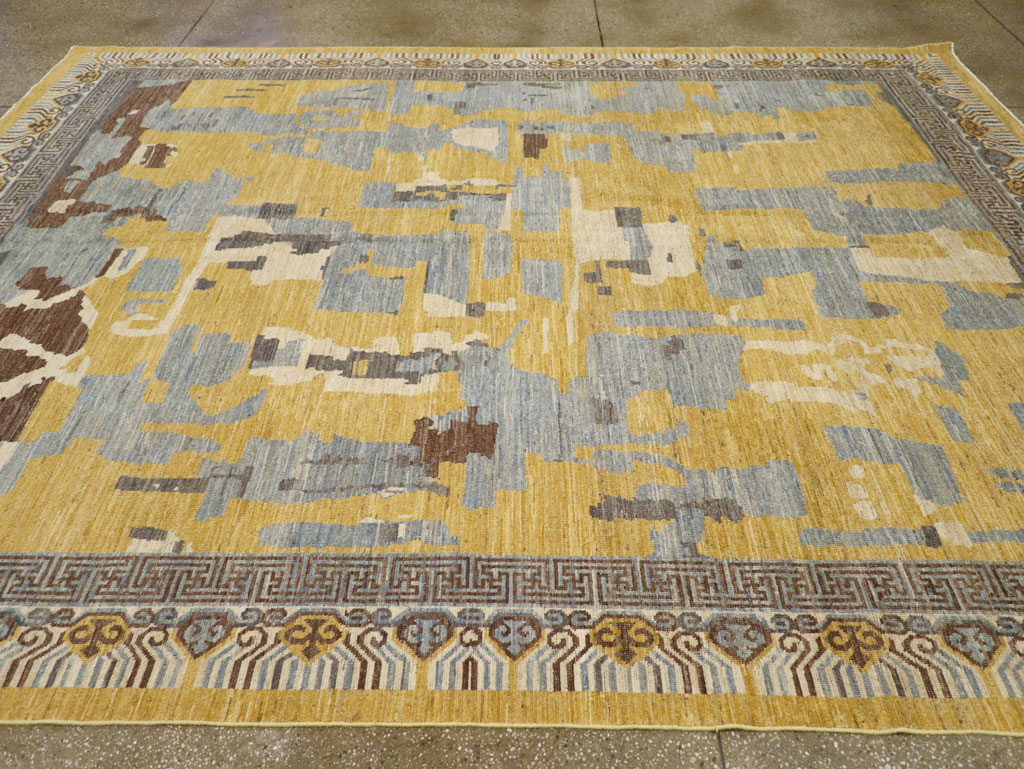 Modern East Turkestan Khotan Room Size Carpet, No.31722 - Gsblank