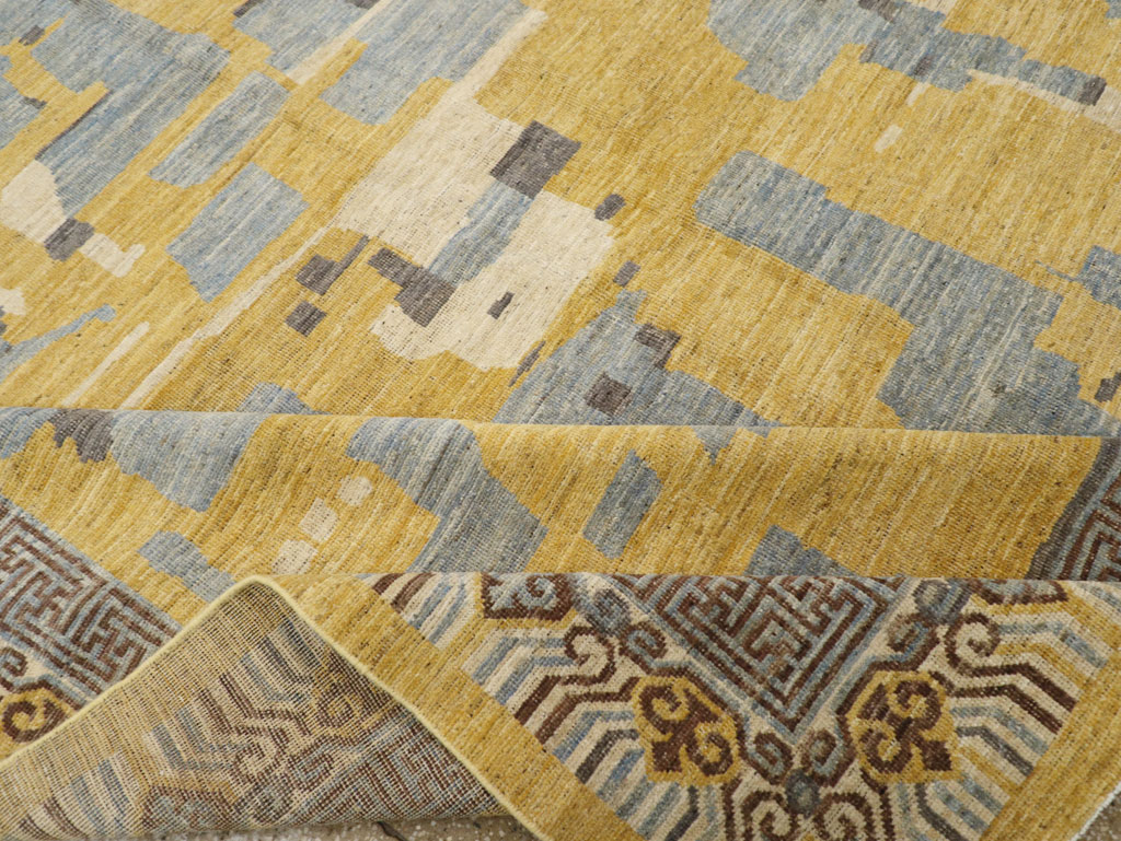 Modern East Turkestan Khotan Room Size Carpet, No.31722 - Gsblank