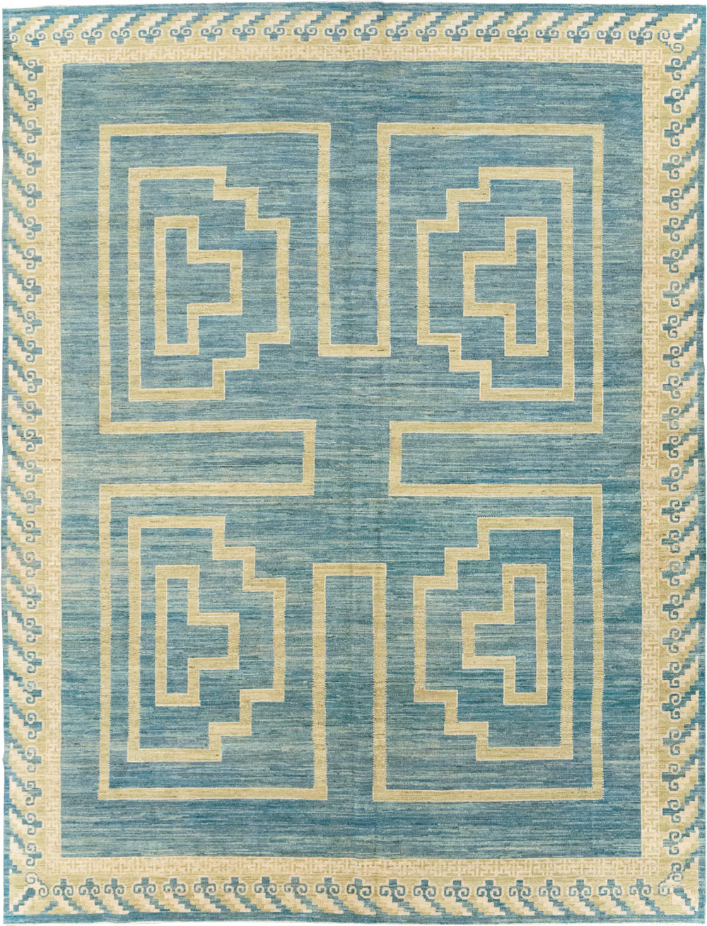 African Tuareg Inspired Modern East Turkestan Khotan Room Size Carpet, No.31723 - Gsblank