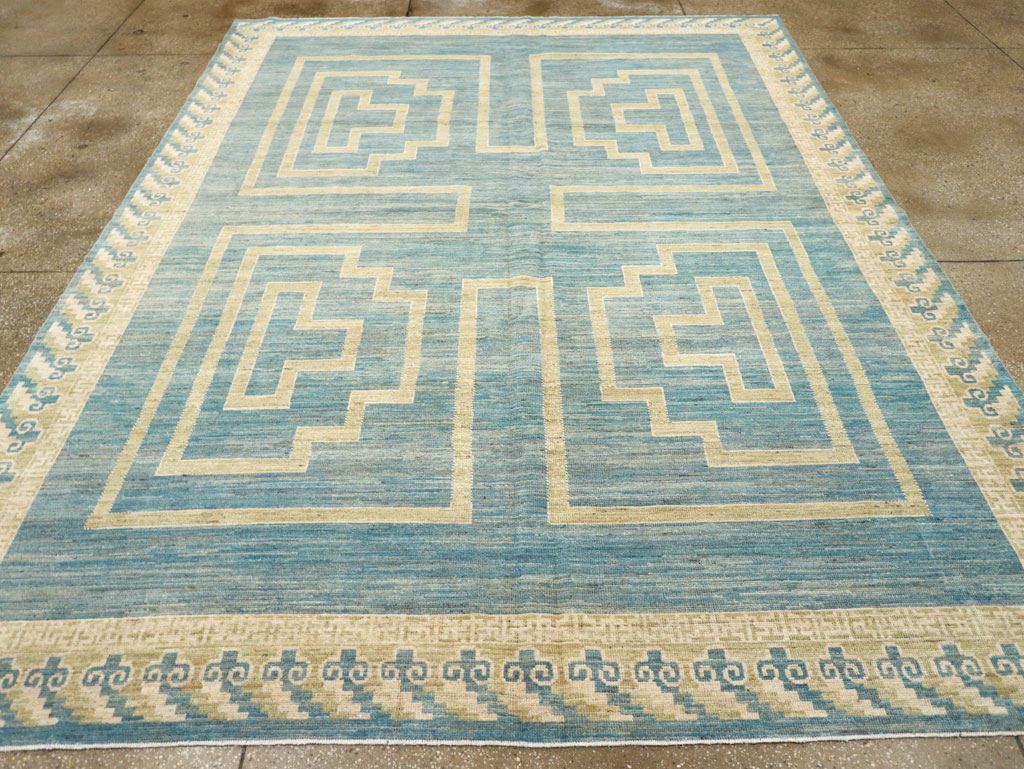 African Tuareg Inspired Modern East Turkestan Khotan Room Size Carpet, No.31723 - Gsblank