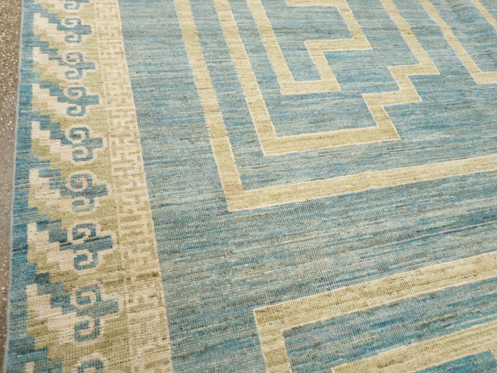 African Tuareg Inspired Modern East Turkestan Khotan Room Size Carpet, No.31723 - Gsblank