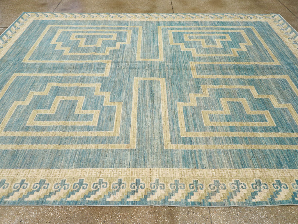 African Tuareg Inspired Modern East Turkestan Khotan Room Size Carpet, No.31723 - Gsblank