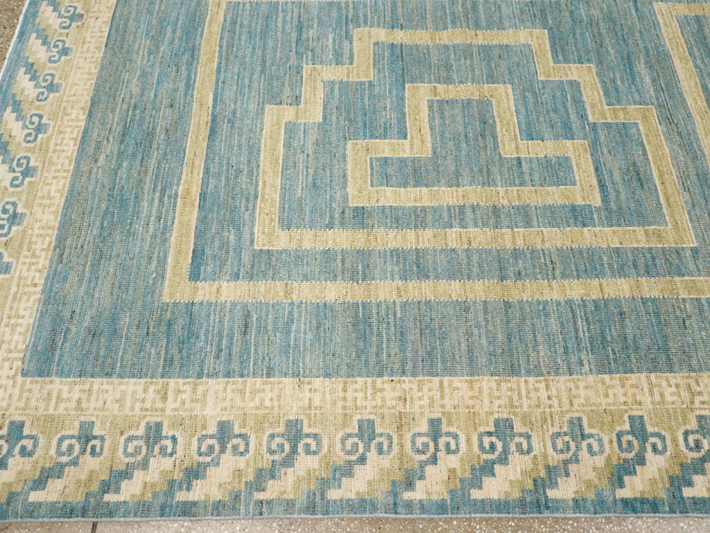 Modern African Tuareg Inspired East Turkestan Khotan Room Size Carpet, No.31723 - Gsblank