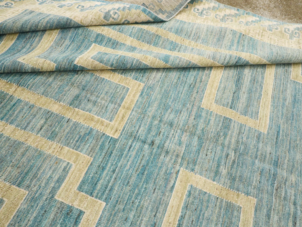 African Tuareg Inspired Modern East Turkestan Khotan Room Size Carpet, No.31723 - Gsblank