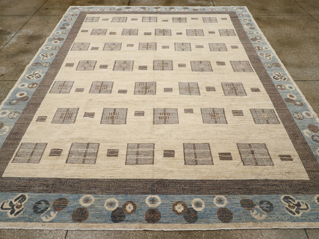 Modern East Turkestan Khotan Room Size Carpet, No.31724 - Gsblank