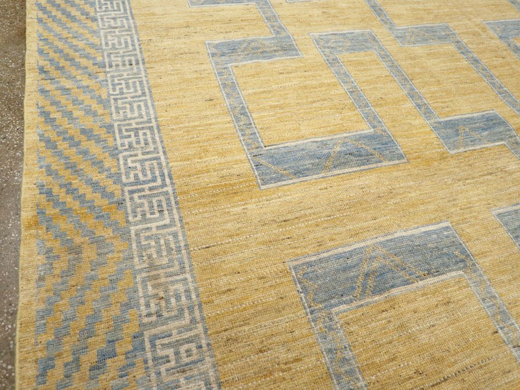 African Tuareg Inspired Modern East Turkestan Khotan Room Size Carpet, No.31726 - Gsblank