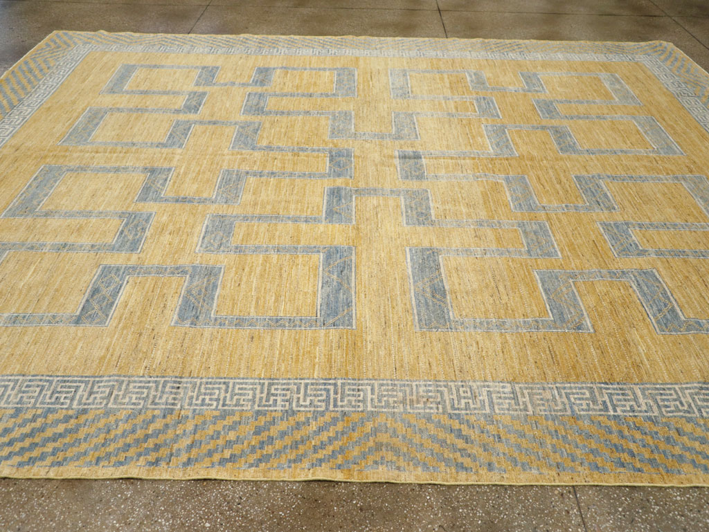 African Tuareg Inspired Modern East Turkestan Khotan Room Size Carpet, No.31726 - Gsblank
