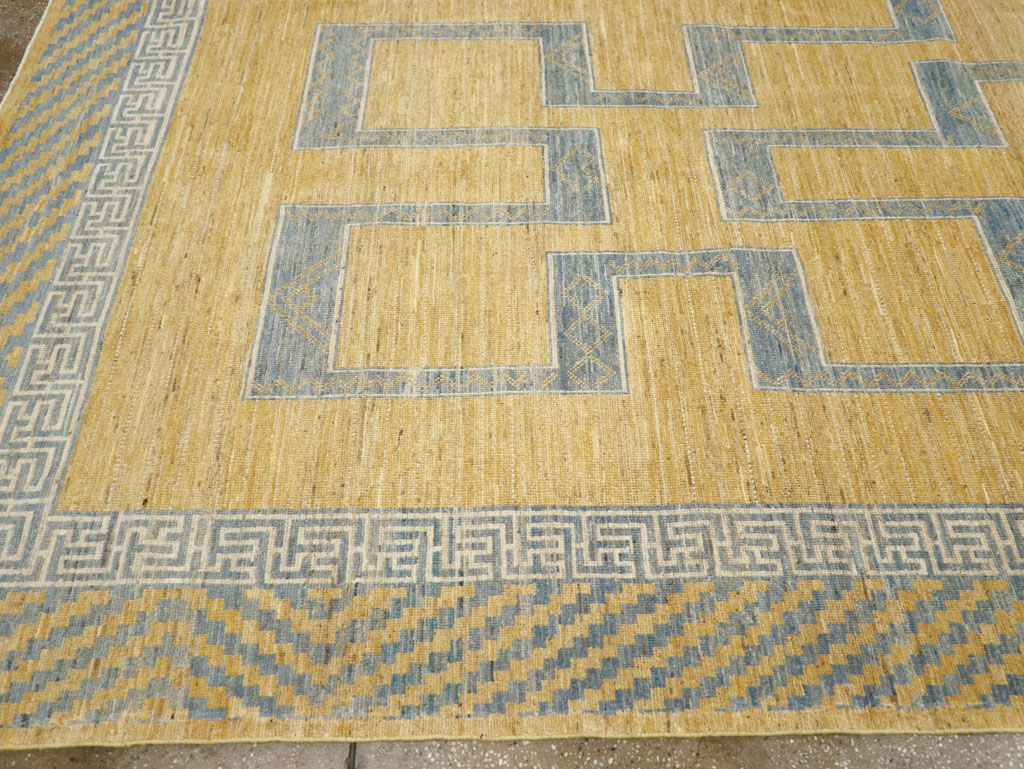 African Tuareg Inspired Modern East Turkestan Khotan Room Size Carpet, No.31726 - Gsblank