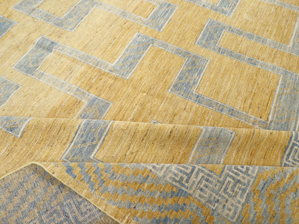 African Tuareg Inspired Modern East Turkestan Khotan Room Size Carpet, No.31726 - Gsblank