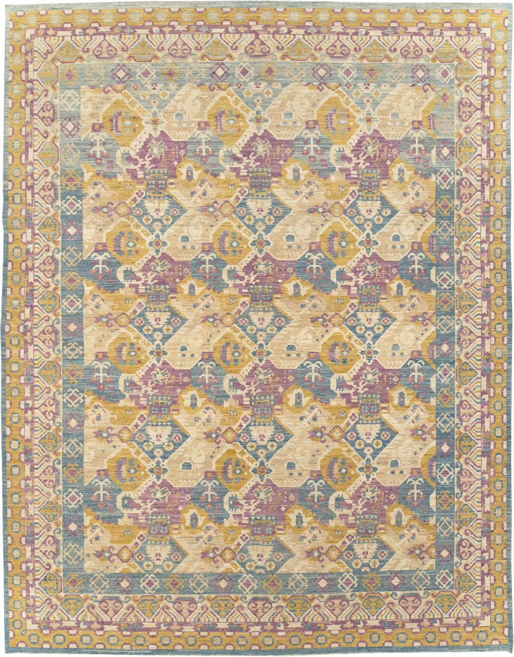 Modern East Turkestan Khotan Room Size Carpet, No.31728 - Gsblank