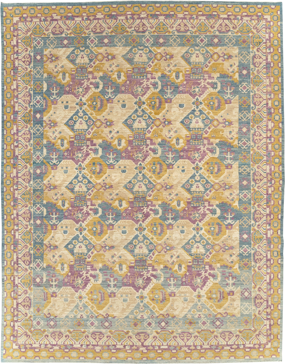 Modern East Turkestan Khotan Room Size Carpet, No.31728 - Gsblank