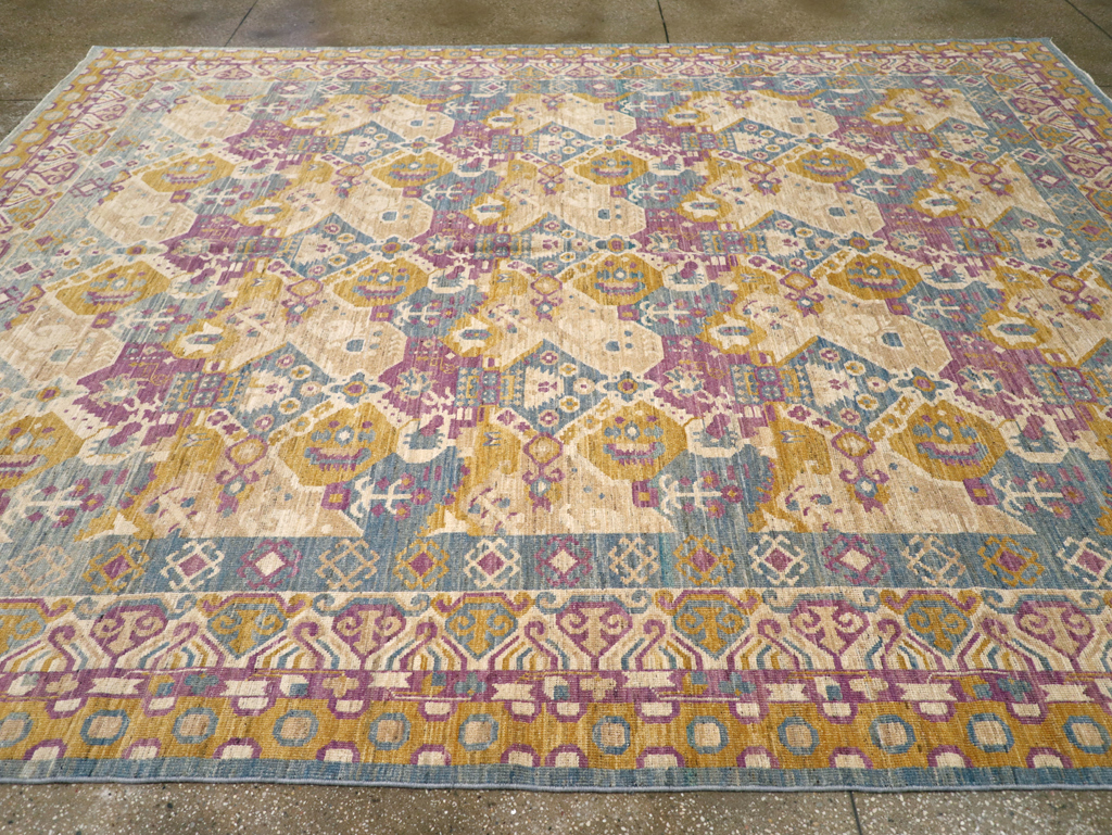 Modern East Turkestan Khotan Room Size Carpet, No.31728 - Gsblank