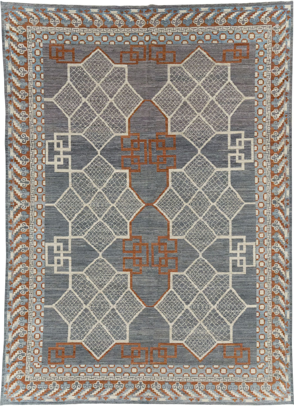 Modern East Turkestan Khotan Room Size Carpet, No.31730 - Gsblank