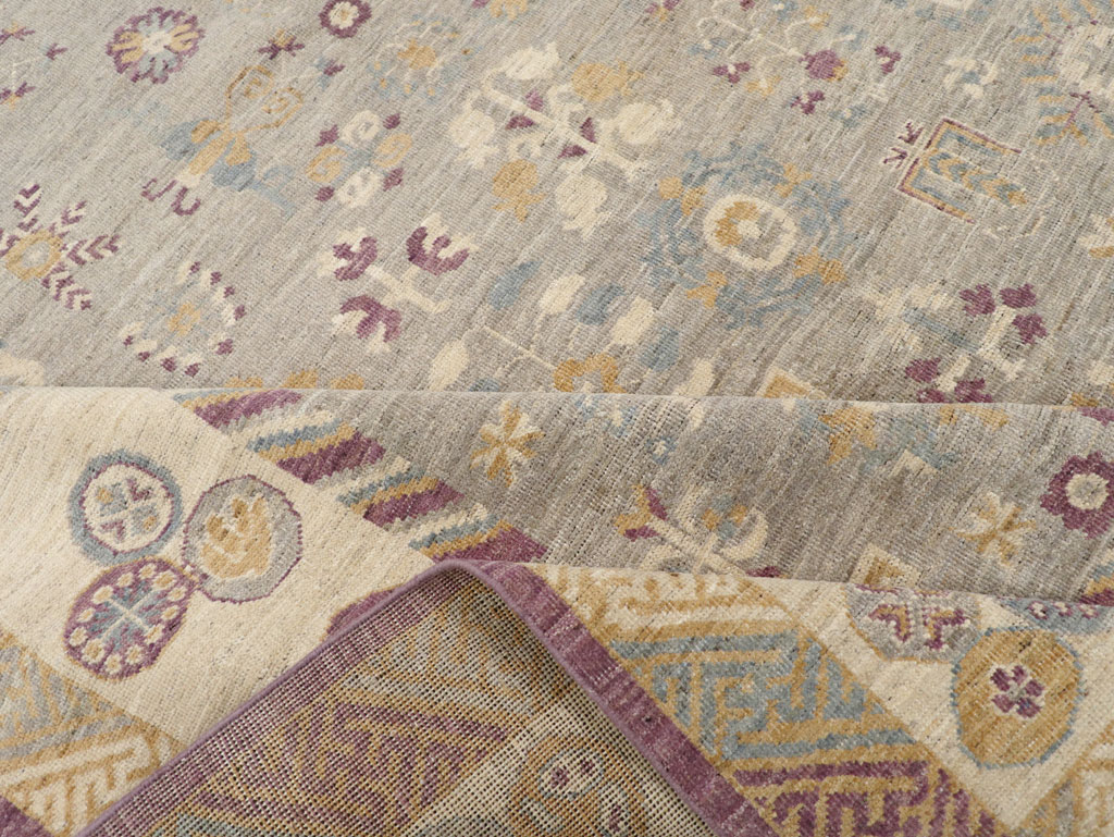 Modern East Turkestan Khotan Room Size Carpet, No.31731 - Gsblank