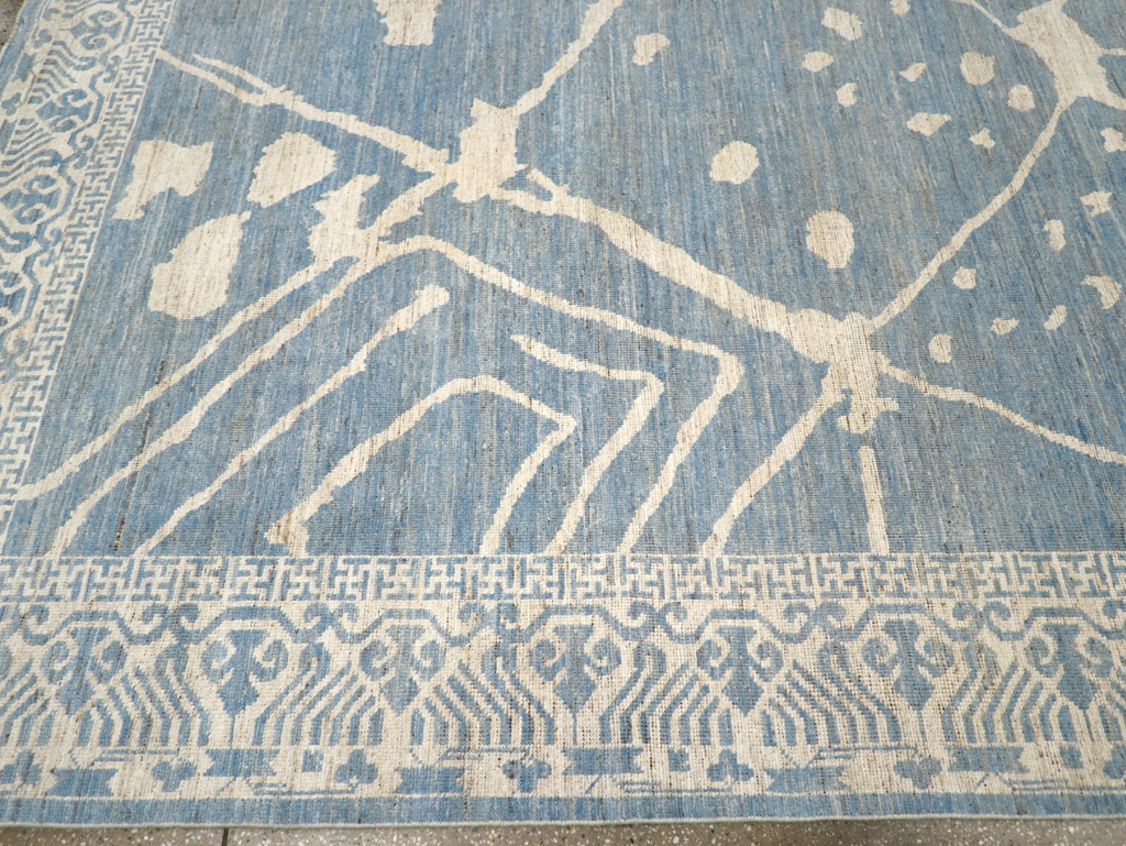 Modern East Turkestan Khotan Room Size Carpet, No.31732 - Gsblank