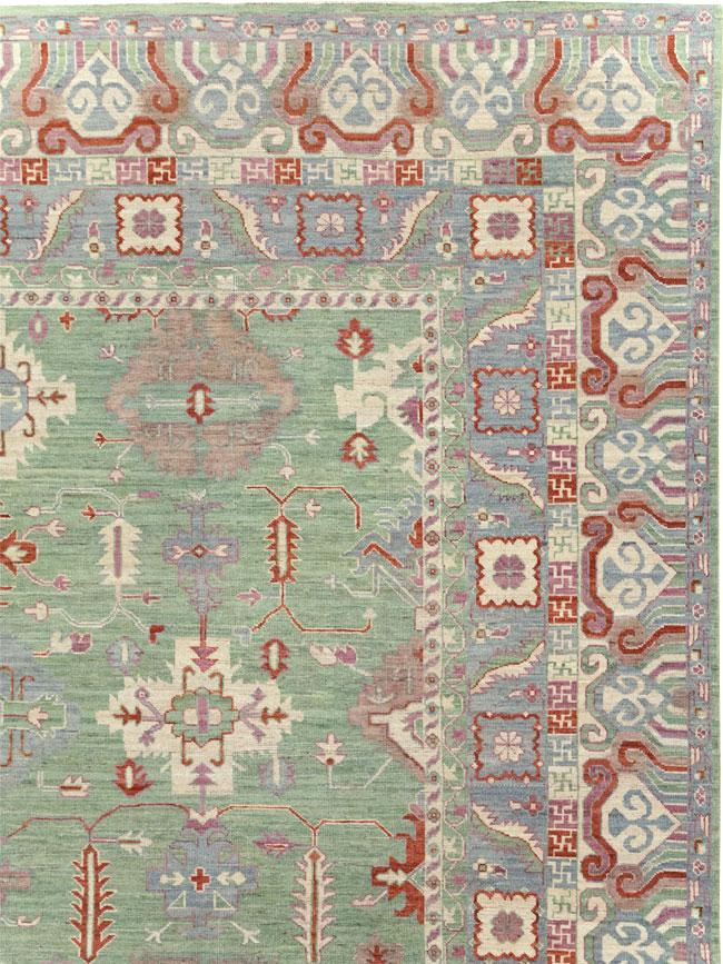Modern East Turkestan Khotan Room Size Carpet, No.31733 - Gsblank