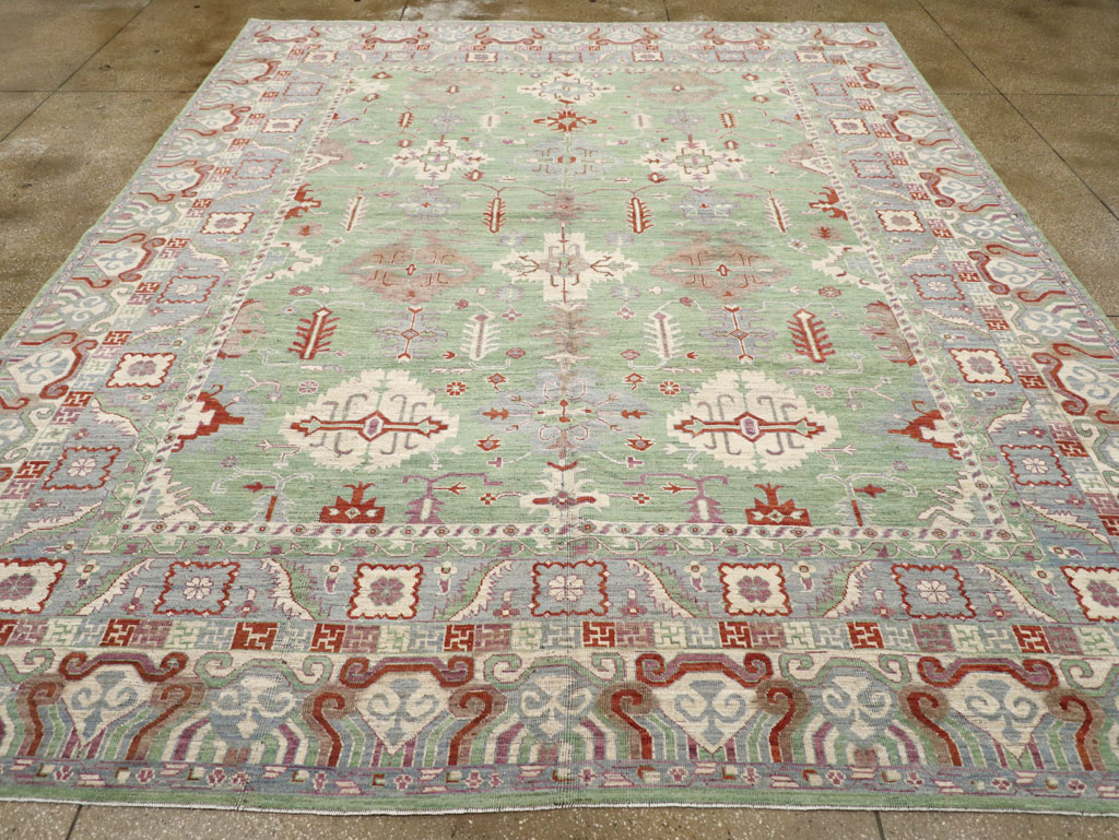 Modern East Turkestan Khotan Room Size Carpet, No.31733 - Gsblank