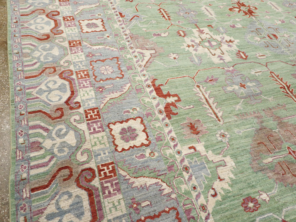 Modern East Turkestan Khotan Room Size Carpet, No.31733 - Gsblank