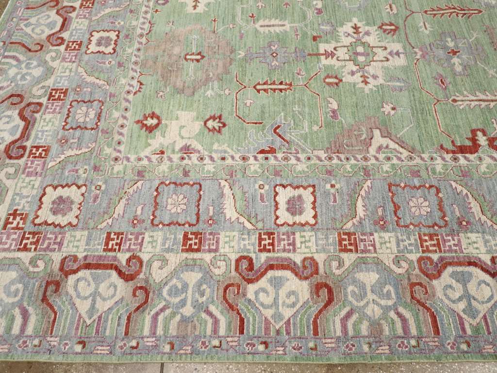 Modern East Turkestan Khotan Room Size Carpet, No.31733 - Gsblank