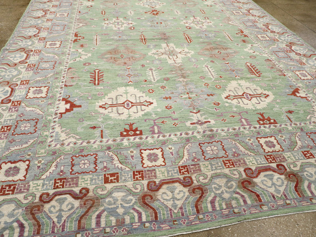 Modern East Turkestan Khotan Room Size Carpet, No.31733 - Gsblank