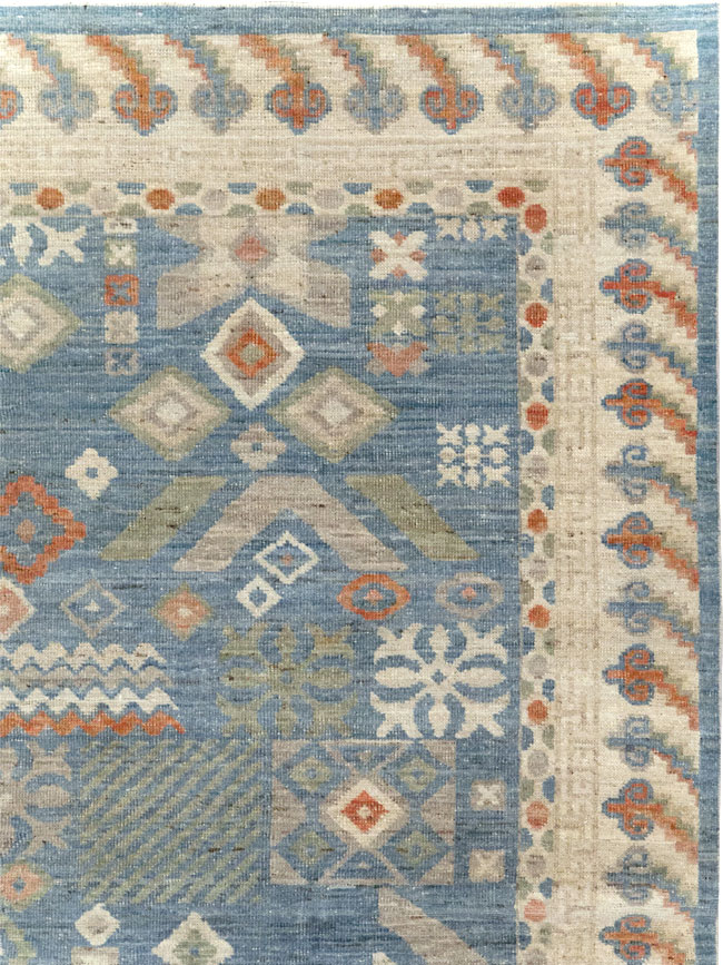 Modern East Turkestan Khotan Small Room Size Carpet, No.31734 - Gsblank