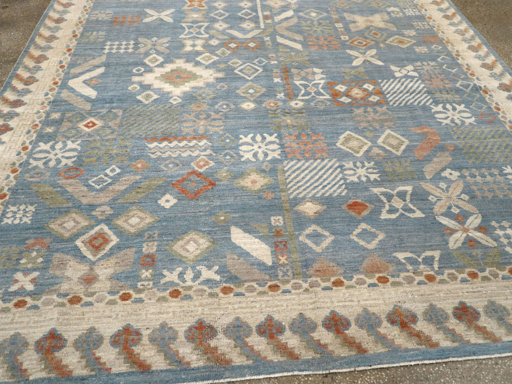 Modern East Turkestan Khotan Small Room Size Carpet, No.31734 - Gsblank