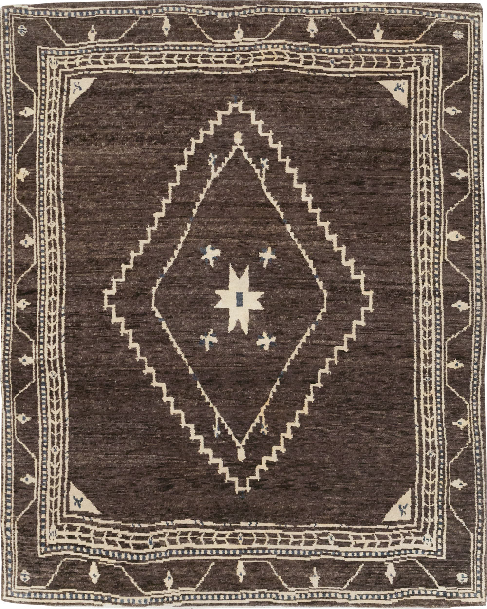 Modern Tibetan Agra Style Small Room Size Carpet, No.31736 - Gsblank
