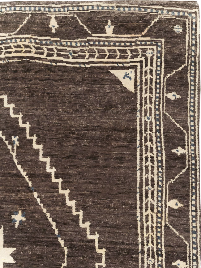 Modern Tibetan Agra Style Small Room Size Carpet, No.31736 - Gsblank