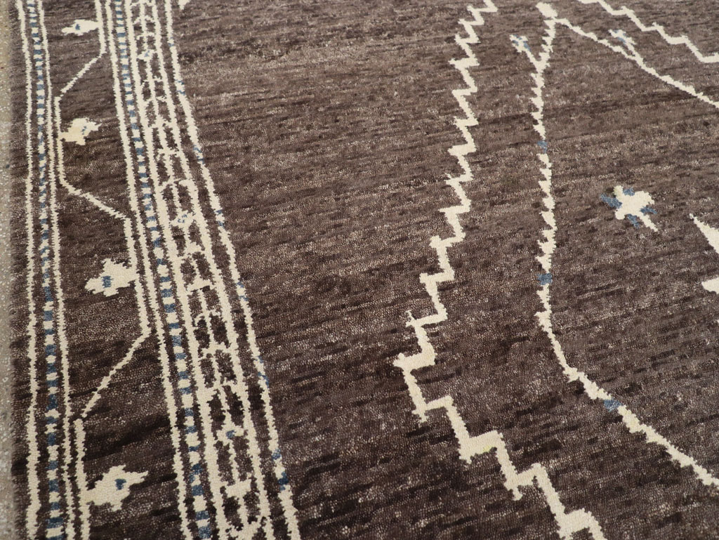 Modern Tibetan Agra Style Small Room Size Carpet, No.31736 - Gsblank