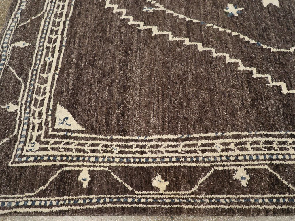 Modern Tibetan Agra Style Small Room Size Carpet, No.31736 - Gsblank