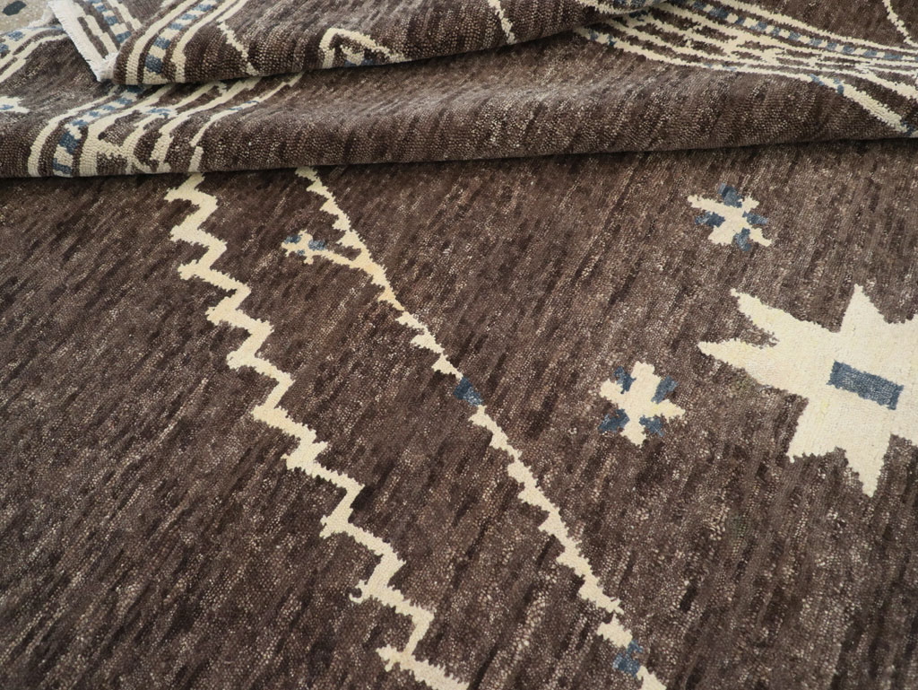 Modern Tibetan Agra Style Small Room Size Carpet, No.31736 - Gsblank