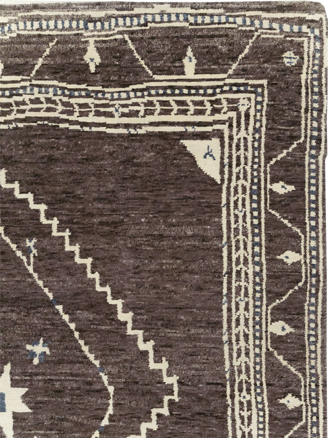 Tribal Style Modern Indian Agra Small Room Size Carpet, No.31737 - Gsblank