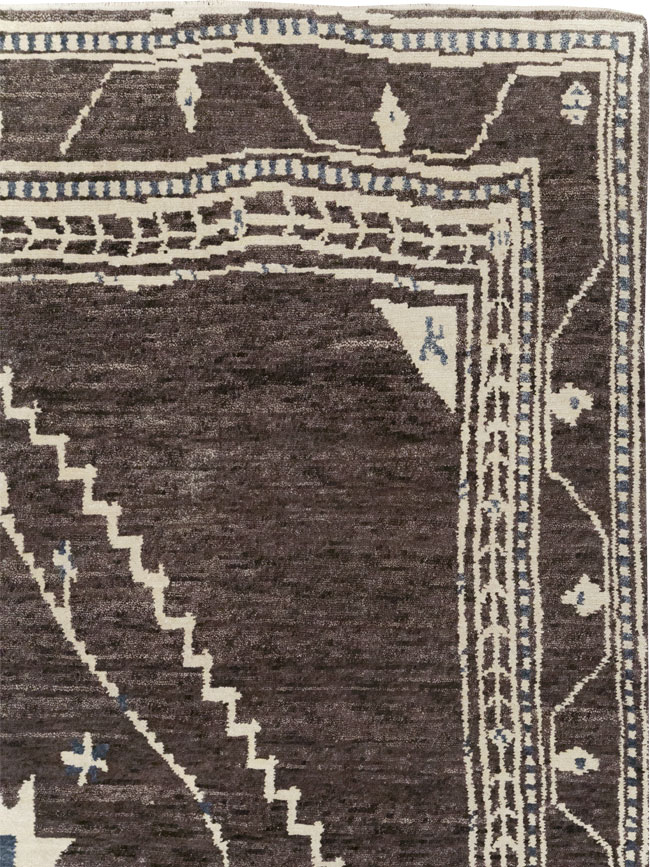 Tribal Style Modern Indian Agra Small Room Size Carpet, No.31737 - Gsblank