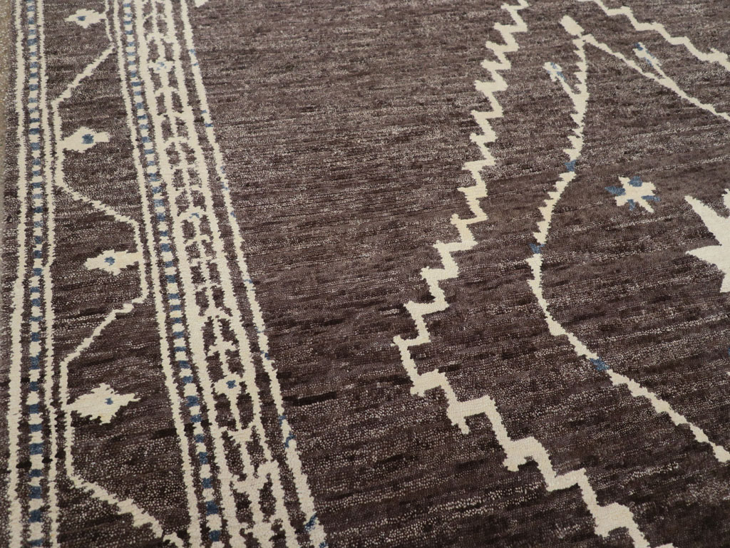 Tribal Style Modern Indian Agra Small Room Size Carpet, No.31737 - Gsblank