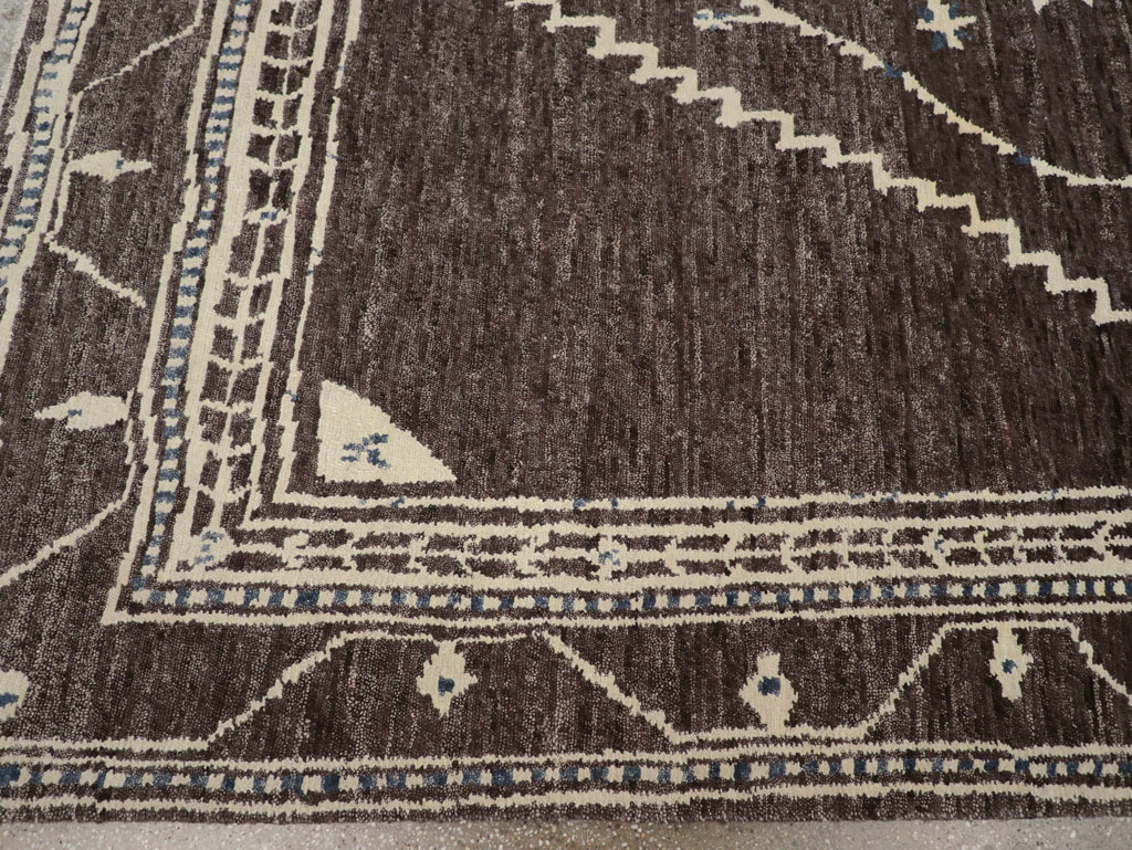 Tribal Style Modern Indian Agra Small Room Size Carpet, No.31737 - Gsblank