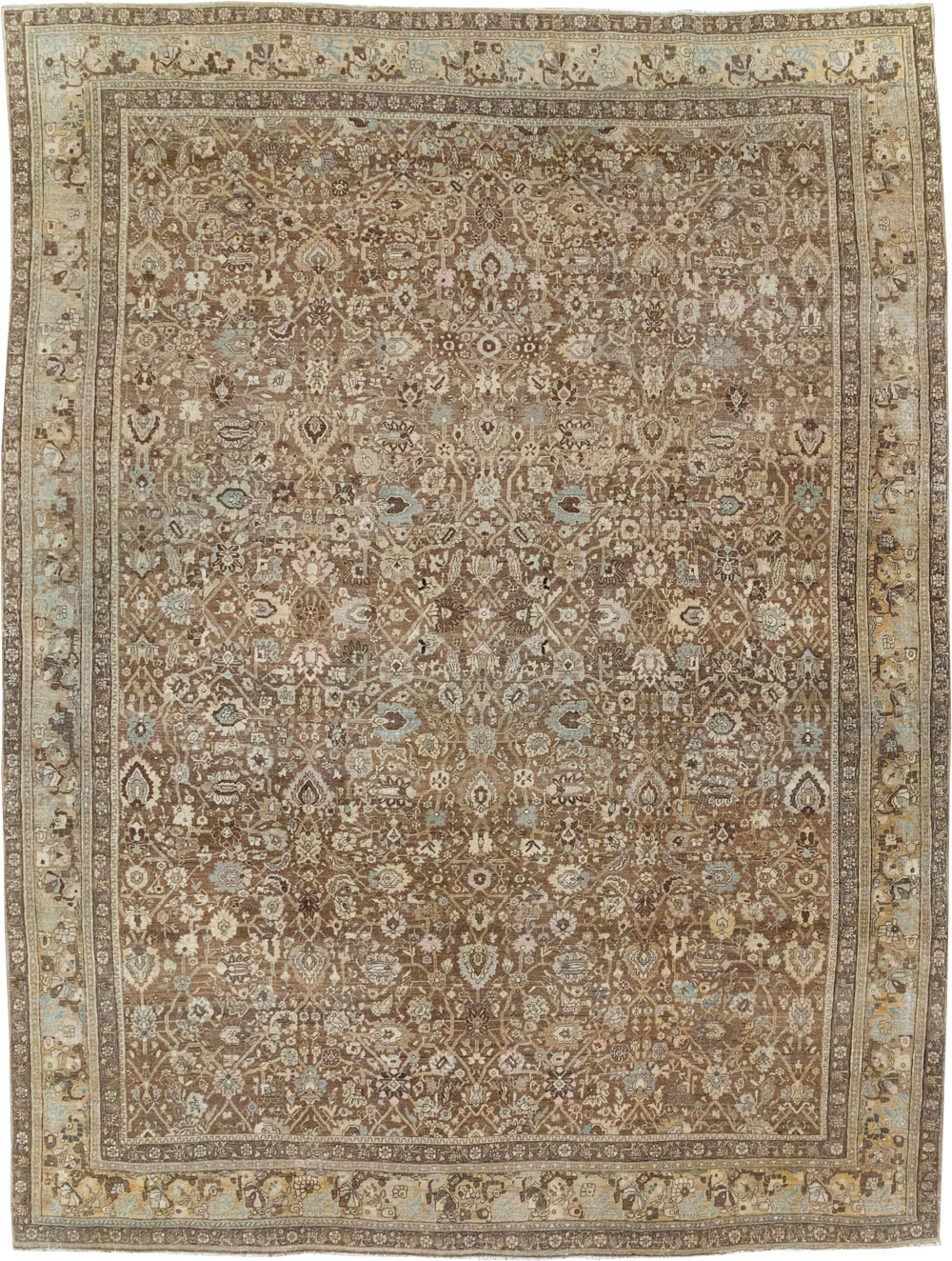 Antique Persian Bidjar Room Size Carpet, No.31740 - Gsblank