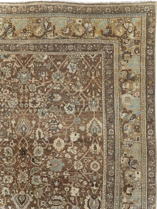 Antique Persian Bidjar Room Size Carpet, No.31740 - Gsblank