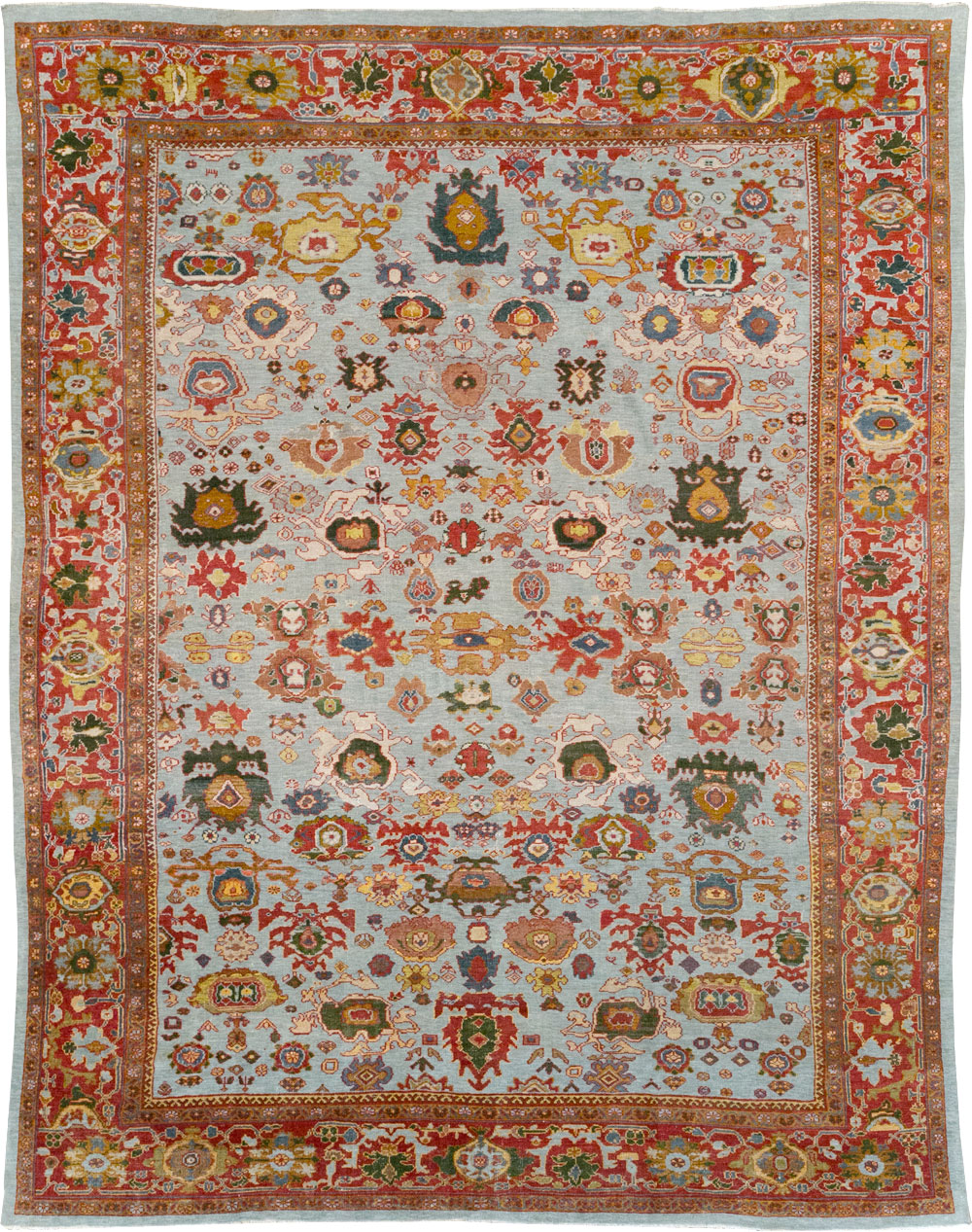 Antique Persian Mahal Large Room Size Carpet, No.31748 - Gsblank