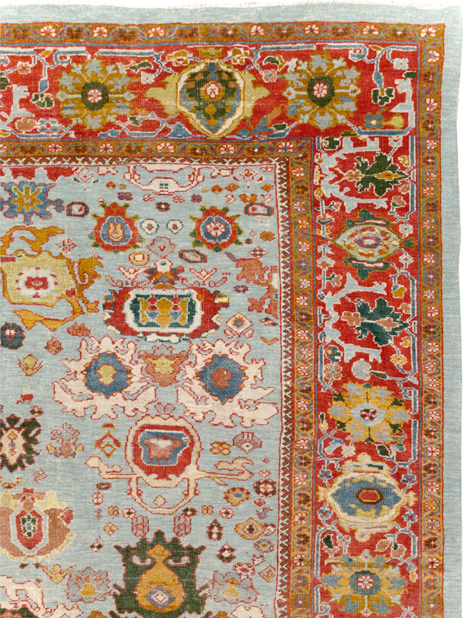 Antique Persian Mahal Large Room Size Carpet, No.31748 - Gsblank